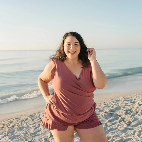 LAST DAY 49% OFF🔥Built in bra and Leggings Swim Romper